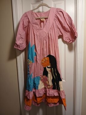 Ramona Rull Vintage Pink Dress Sz.S/M